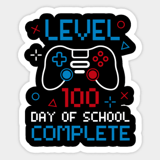 100 Days Video Game Level 100 Days of School Completed Sticker